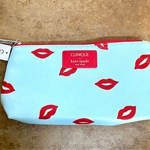 Clinique Makeup bag by Kate Spade. Lips. NWT